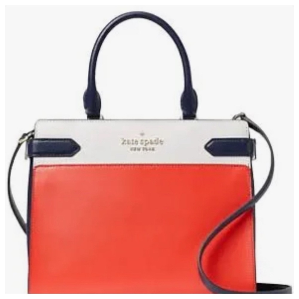Kate Spade Staci Color-block Red, White, & Blue Crossbody Bag NWOT